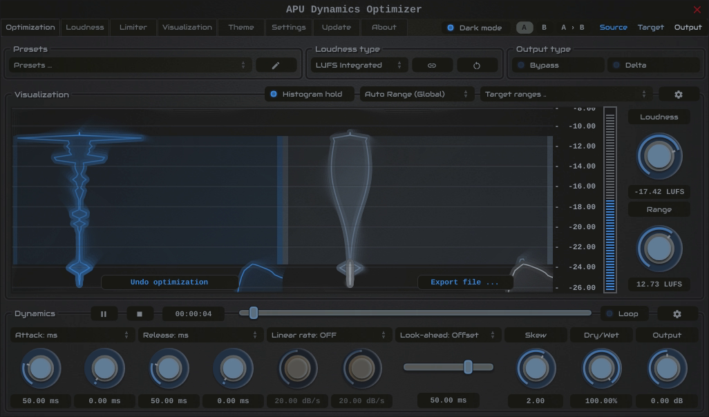 Integrated LUFS