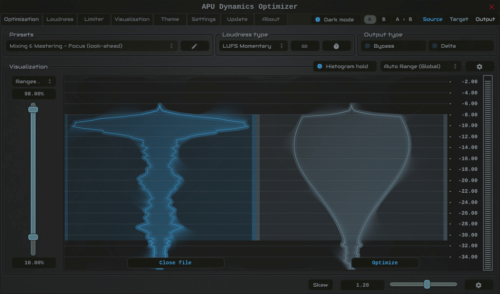 open audio file